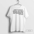Trending Dont Tread On Me Escalator Historic Flag Antifa Anti Trump T Shirts