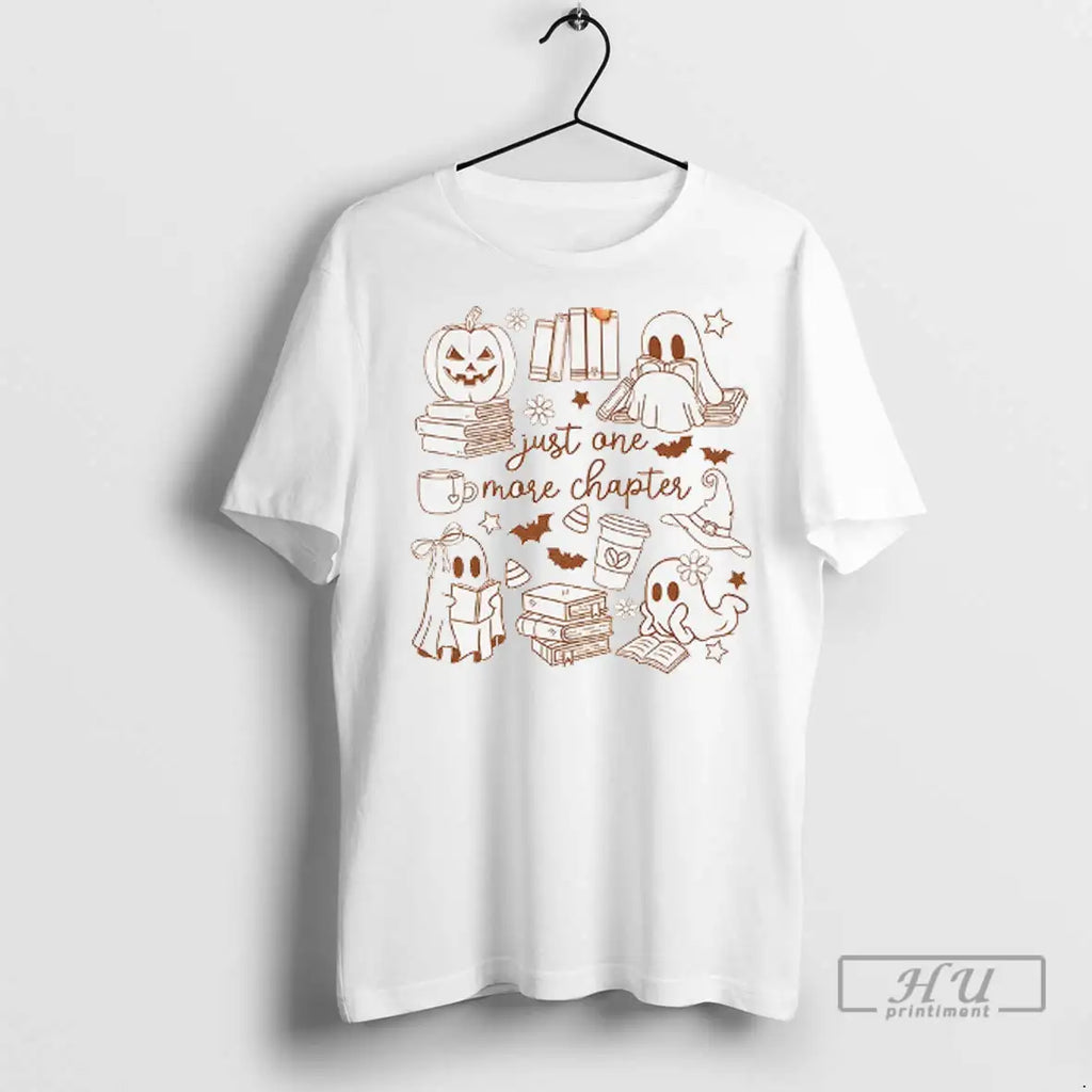 Trending Ghost Pumpkin Just One More Chapter Halloween 2025 T Shirts