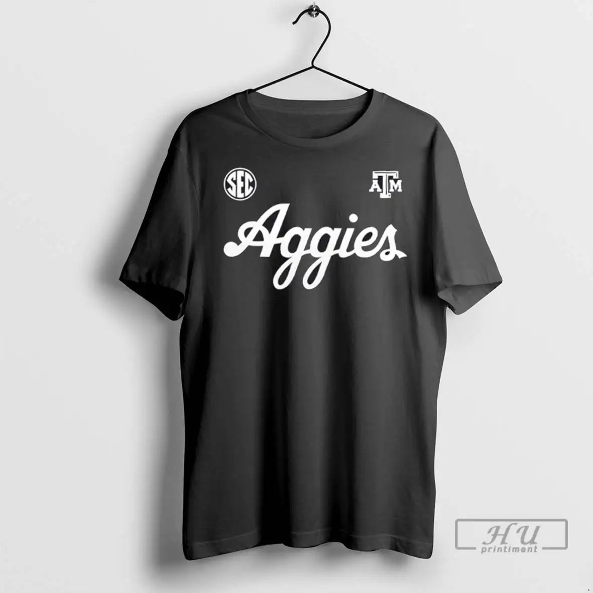Trending Gig Em Aggies Wordmark Alternate Dark Mode 2 Sided T Shirts