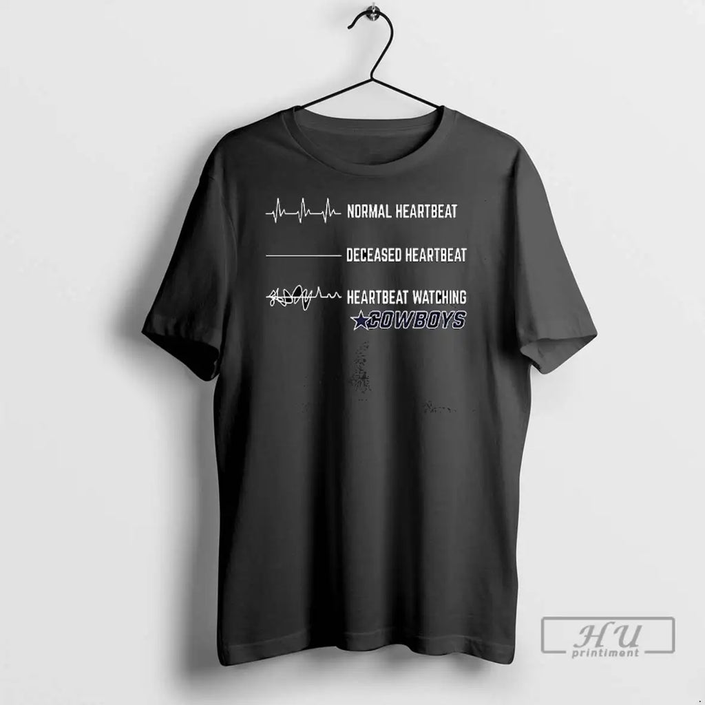 Trending Heartbeat Watching Dallas Cowboys T Shirts