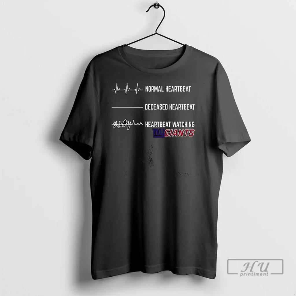 Trending Heartbeat Watching New York Giants T Shirts