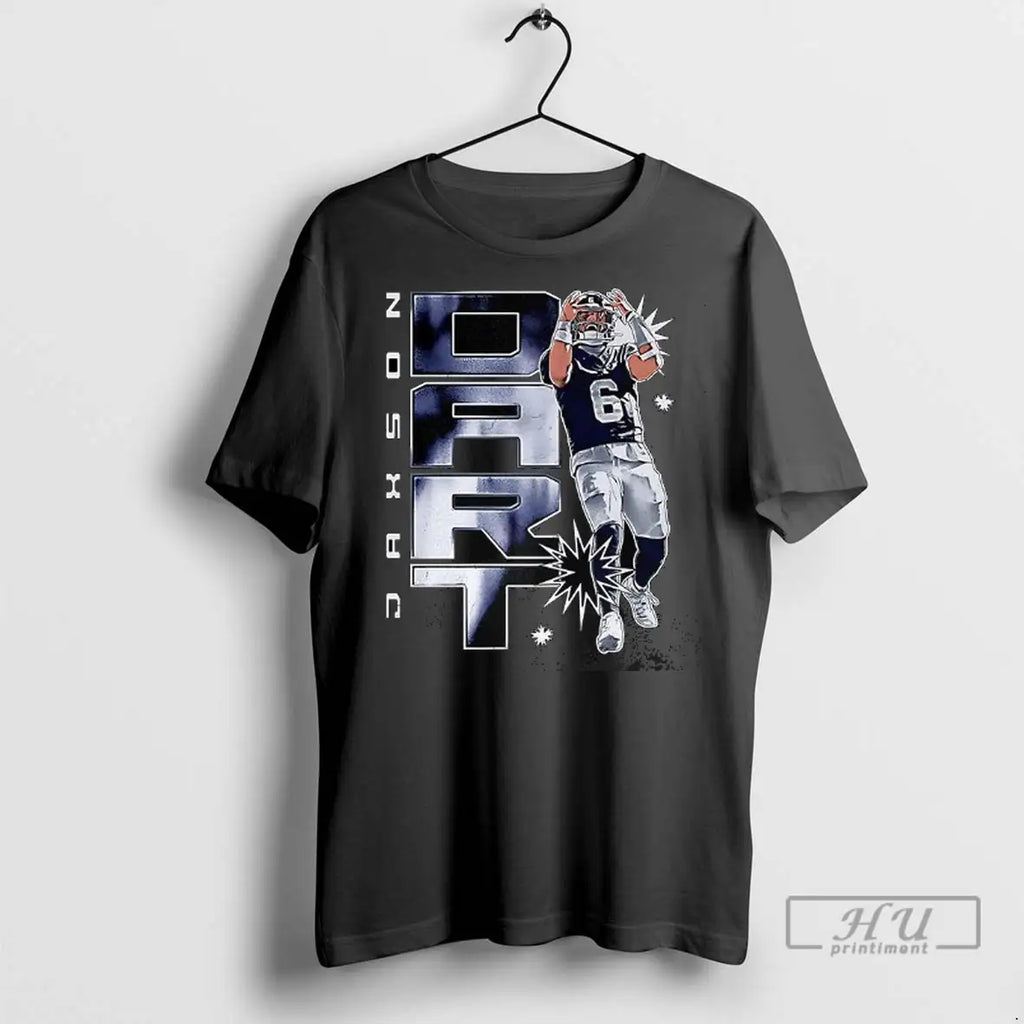Trending Jaxson Dart New York Giants Football Vertical T Shirts