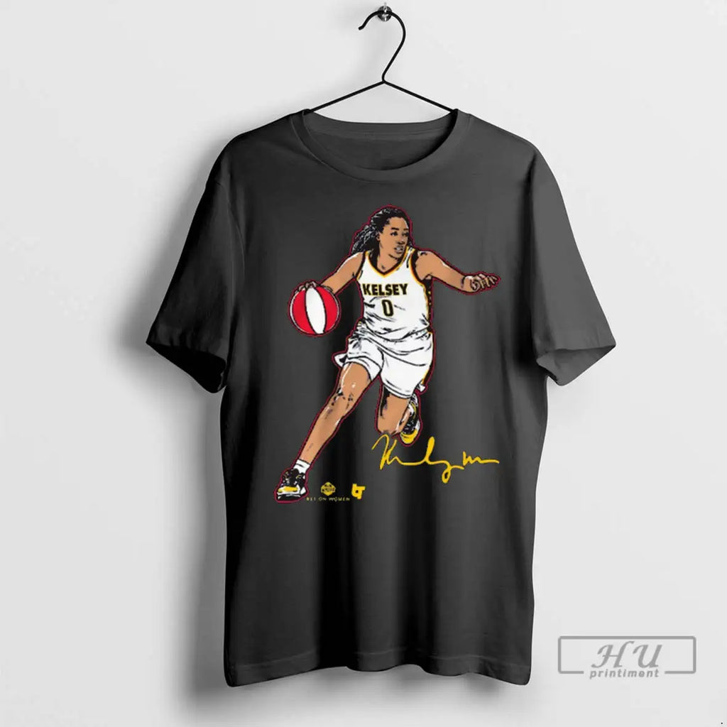 Trending Kelsey Mitchell Superstar Pose Indiana Fever Wnba Bet On Women Signature T Shirts