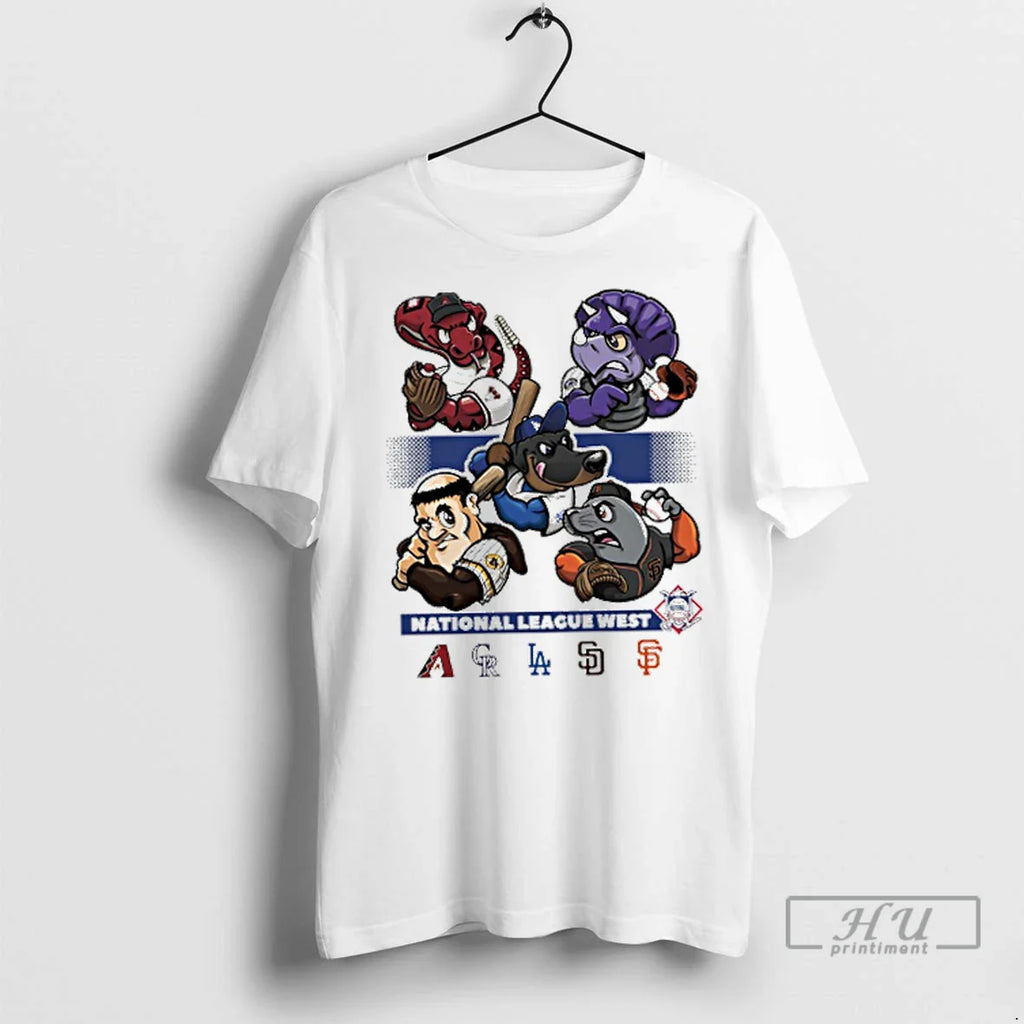 Trending National League West 2025 Mlb Postseason Mascot T Shirts