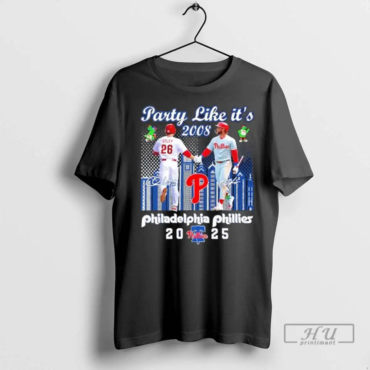Trending Party Like Its 2008 Utley X Harper Philadelphia Phillies 2025 Skyline T Shirts
