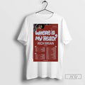 Trending Rich Brian Where Is My Head World Tour 2025 2026 Ladies T Shirts