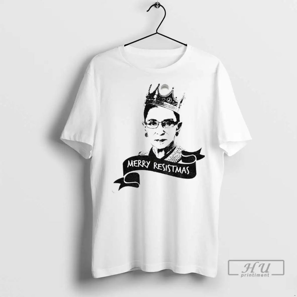 Trending Ruth Bader Ginsburg King Merry Resistmas Vintage T Shirts