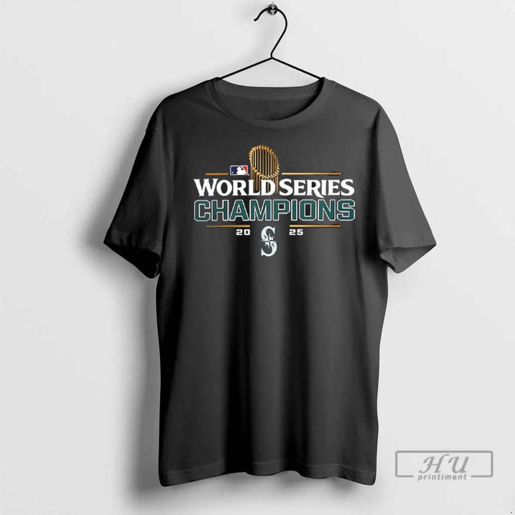Trending Seattle Mariners 2025 World Series Champions Mlb Trophy T Shirts