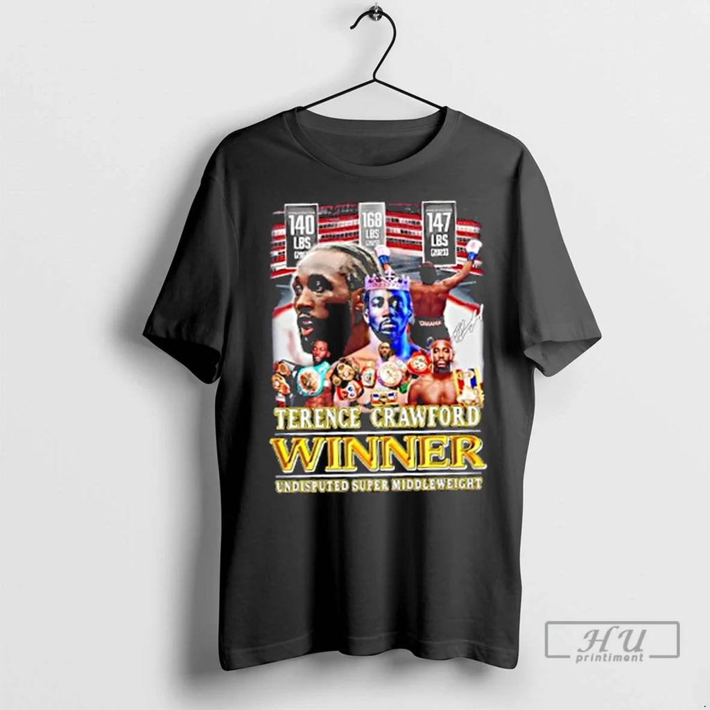Trending Terence Crawford Winner Undisputed Super Middleweight Signature T Shirts