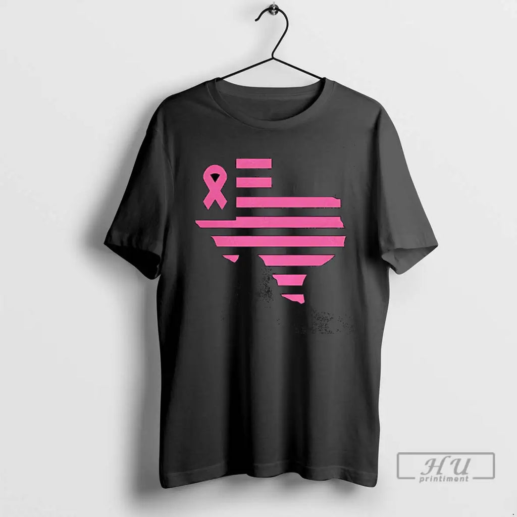 Trending Texas Stripes Of Strength Pink Ribbon T Shirts