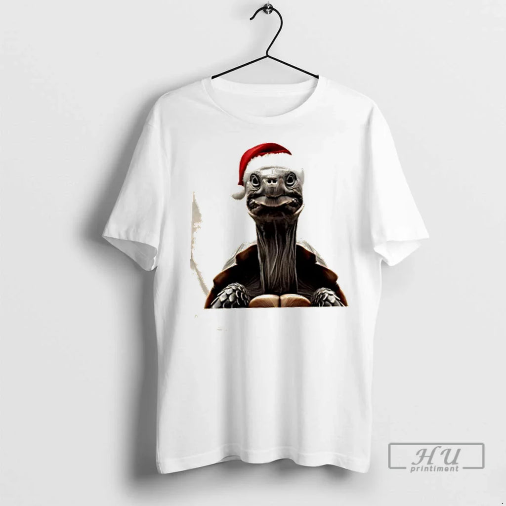 Trending Turtle With Christmas Hat T Shirts
