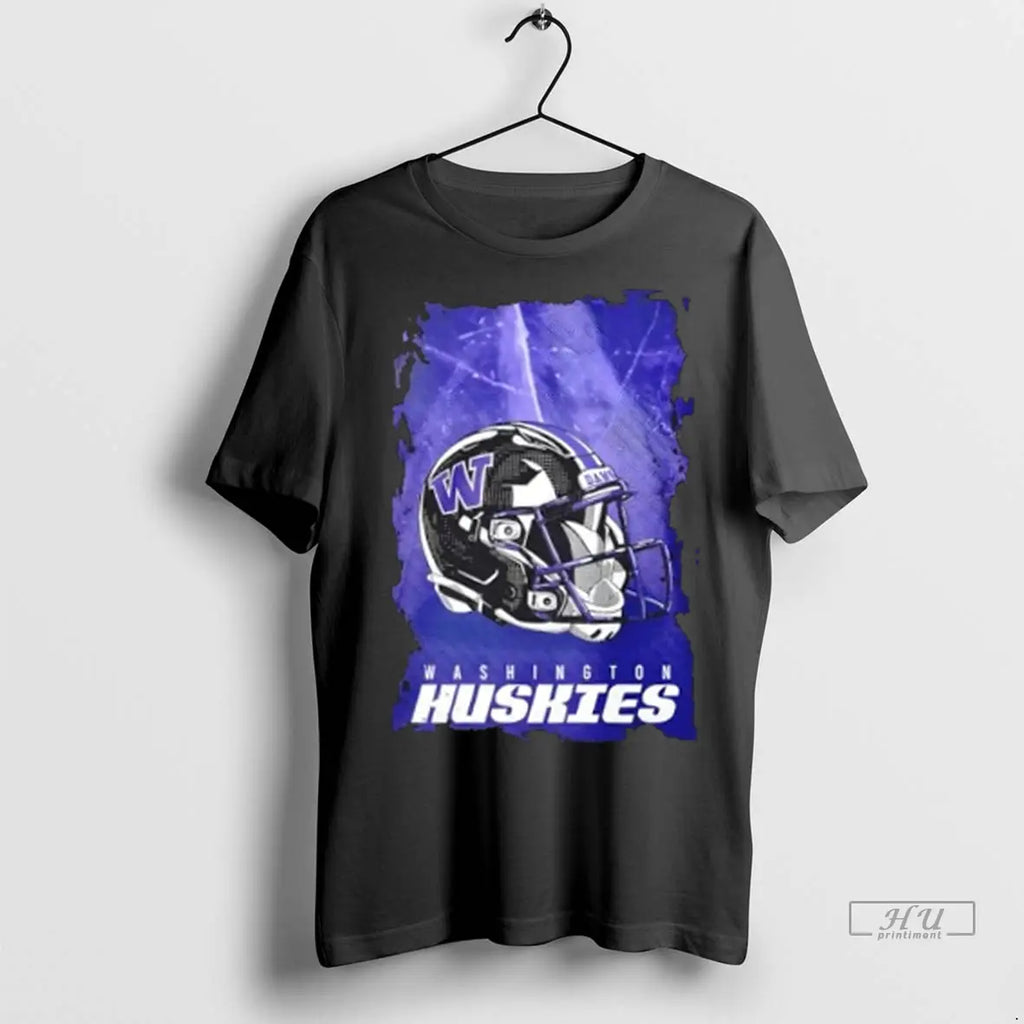 Trending Washington Huskies Football Helmet Graphic T Shirt