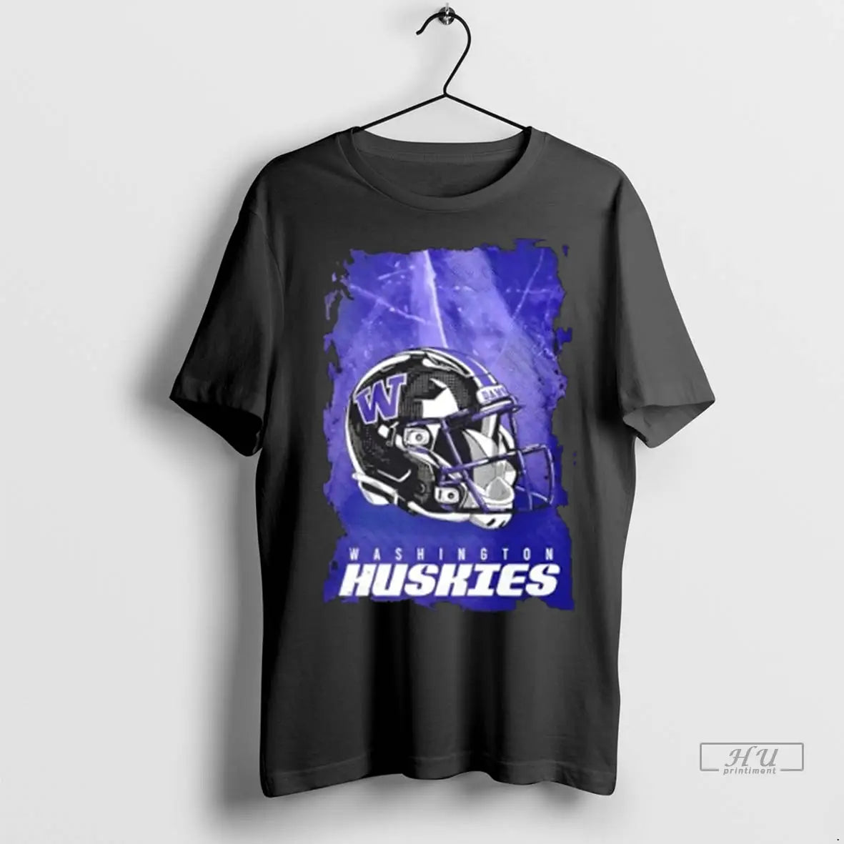Trending Washington Huskies Football Helmet Graphic T Shirt