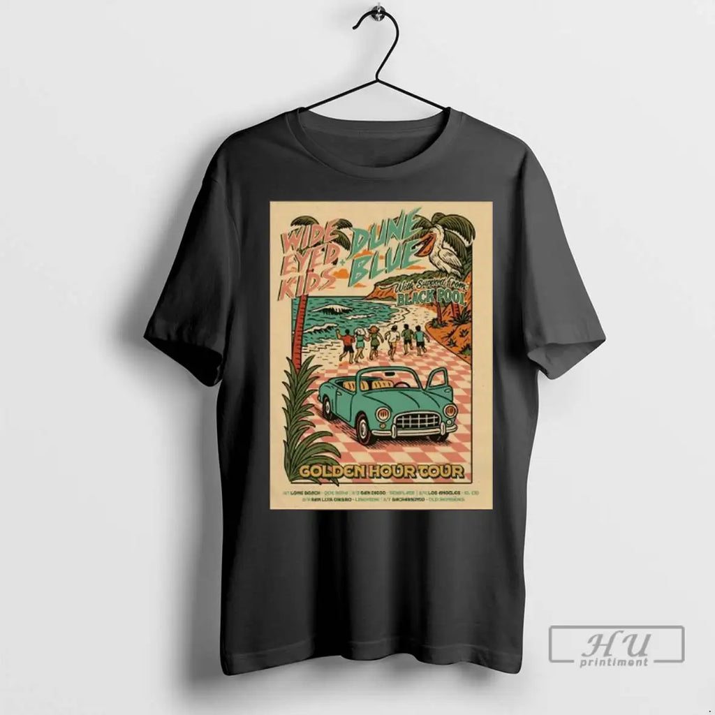 Trending Wide Eyed Kids And Dune Blue 2025 Golden Hour Tour Long Sleve T Shirts