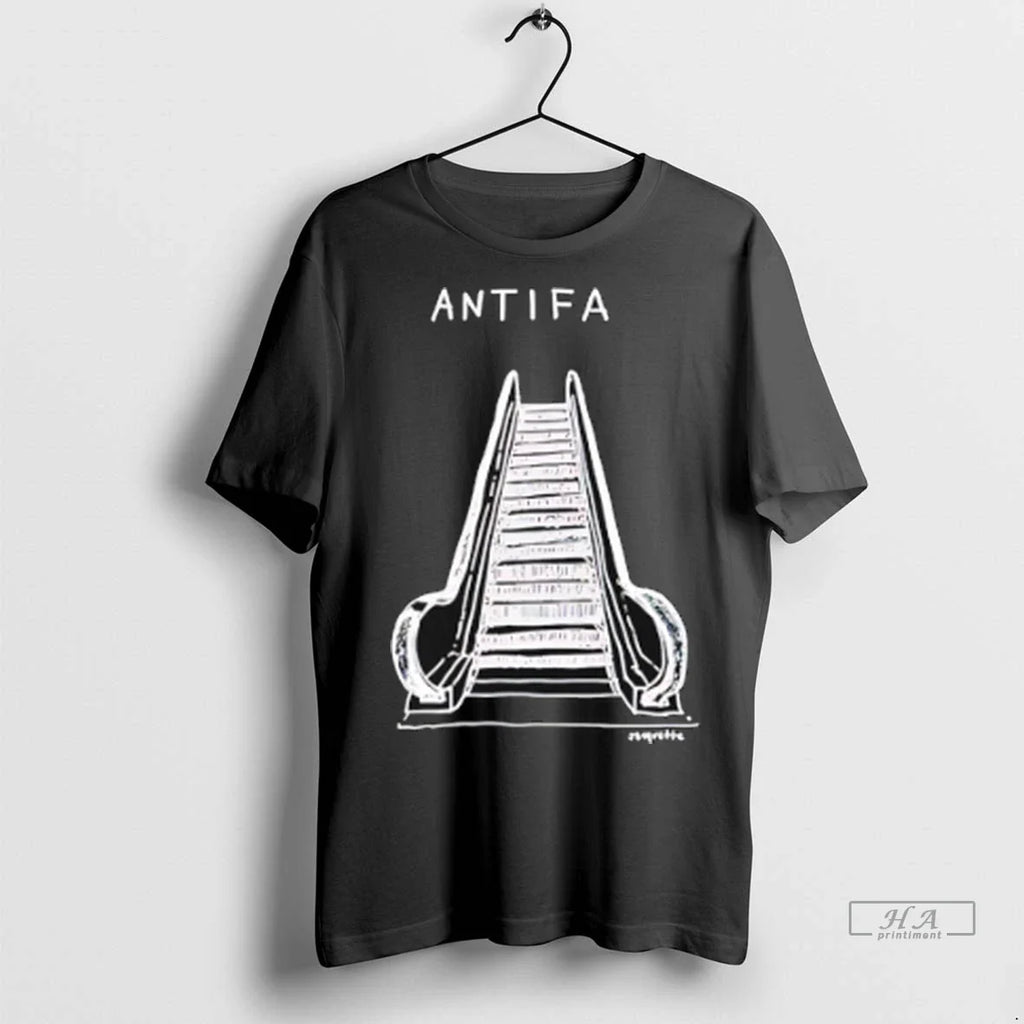 Trendy Antifa Escalator Paint Shirt Sweater