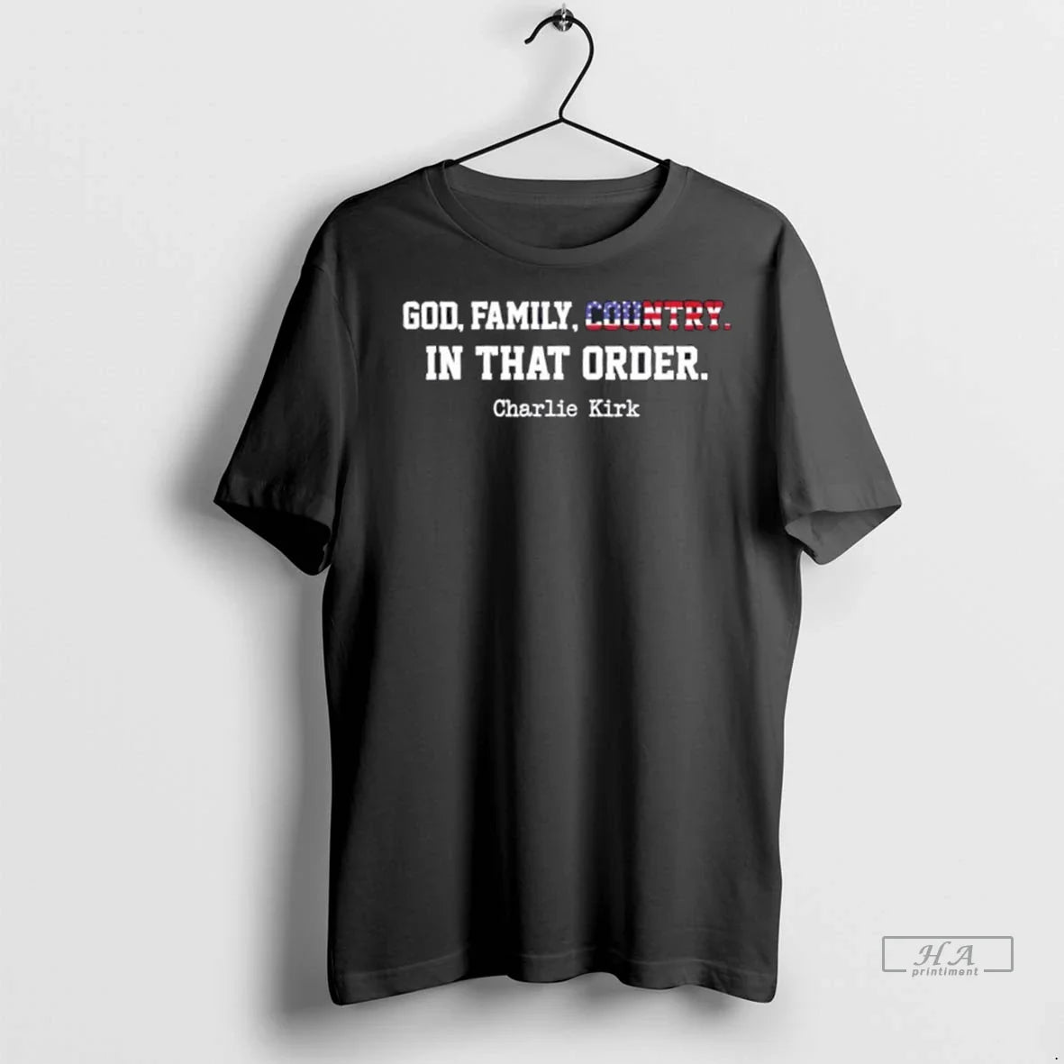 Trendy Christian Patriot God Family Country In That Order Charlie Kirk Shirt Sweater
