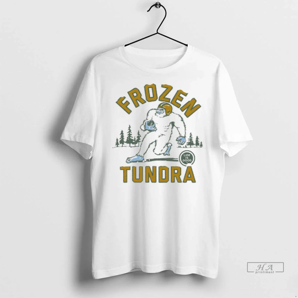 Trendy Green Bay Packers Lambeau Field Life Is Good Yeti Frozen Tundra Painting Shirt Sweater