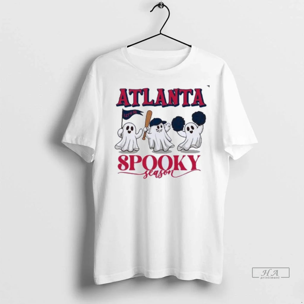 Trendy Officials Atlanta Braves Ghost Baseball Spooky Season Halloween Mlb Wild Card Shirt Sweater