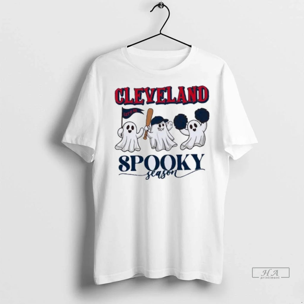 Trendy Officials Cleveland Guardians Ghost Baseball Spooky Season Halloween Mlb Wild Card Shirt Sweater