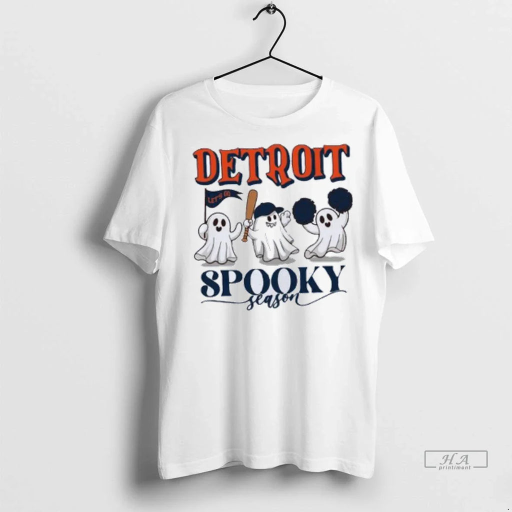 Trendy Officials Detroit Tigers Ghost Baseball Spooky Season Halloween Mlb Wild Card Shirt Sweater
