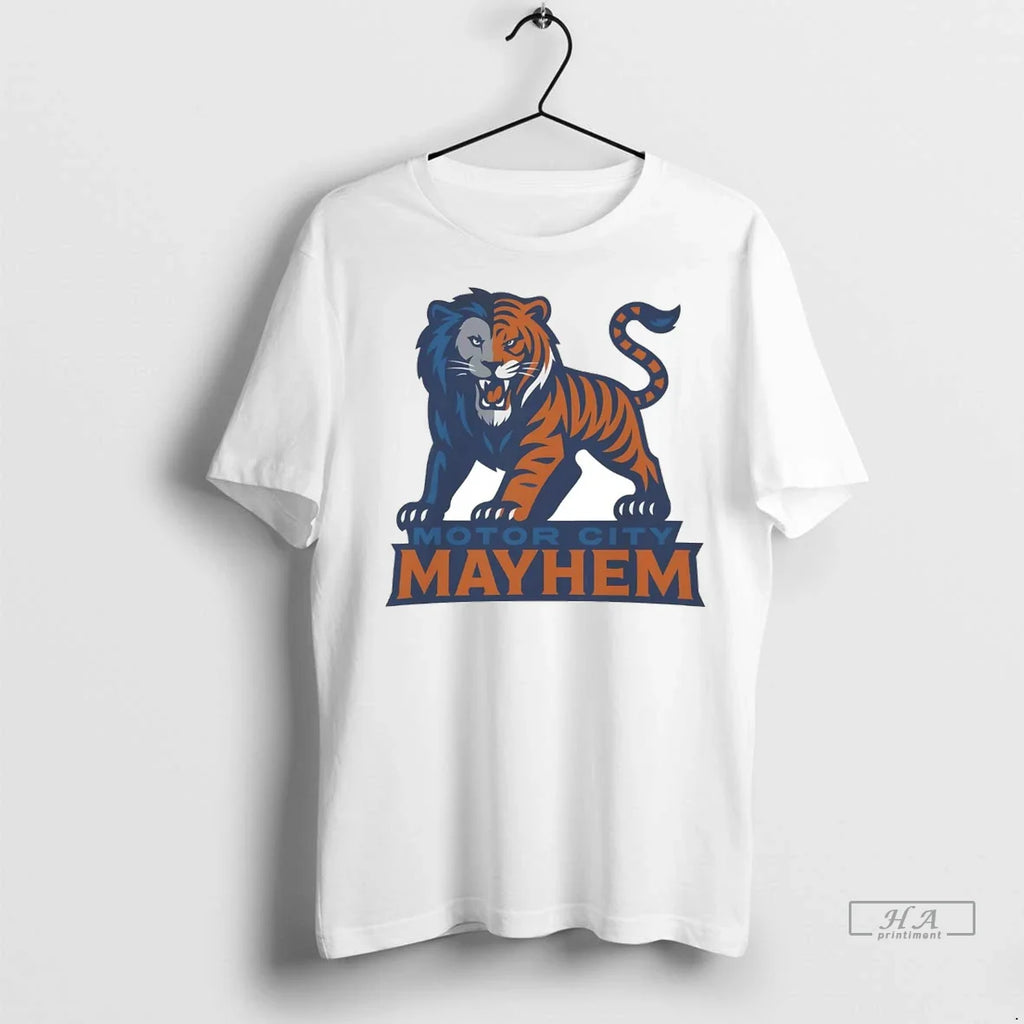 Trendy Officials Detroit Tigers And Lions Motor City Mayhem Shirt Sweater