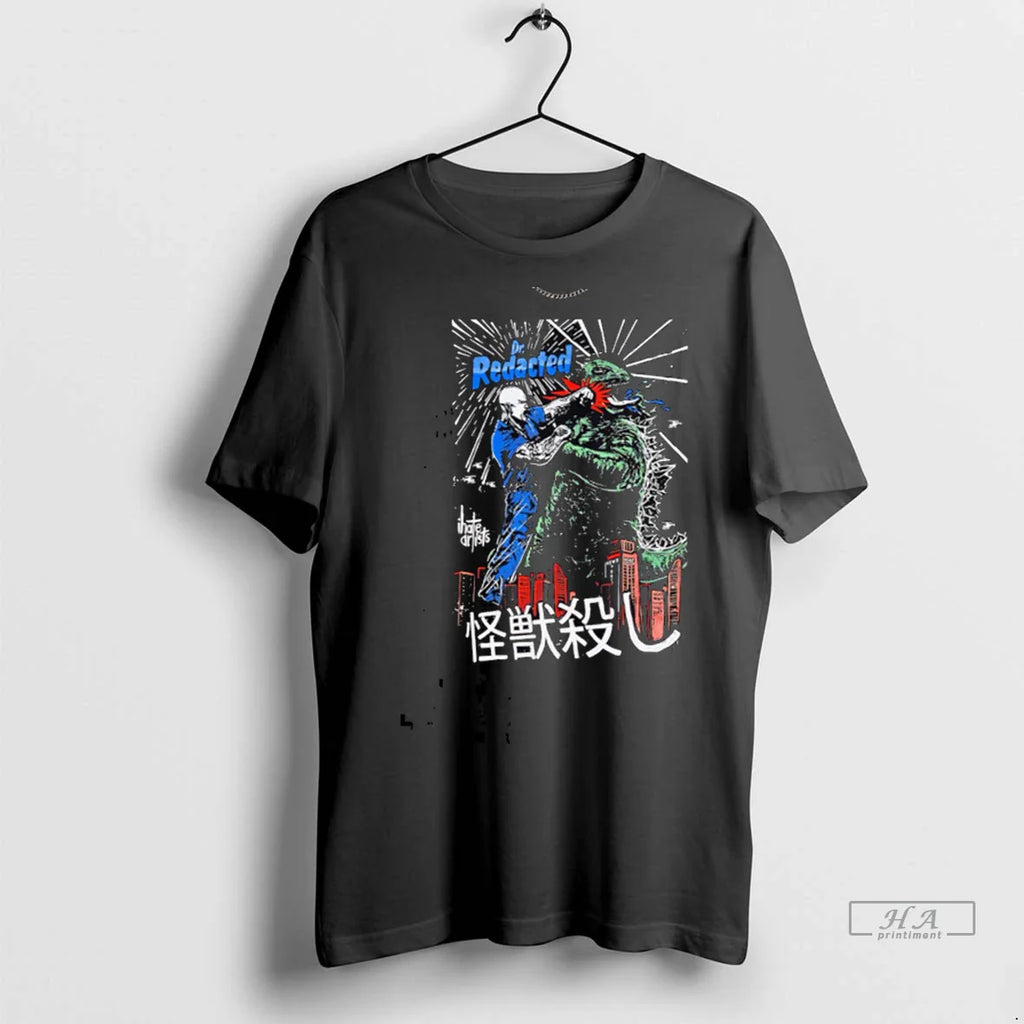 Trendy Officials Dr Redacted Kaiju Battle Retro Shirt Sweater