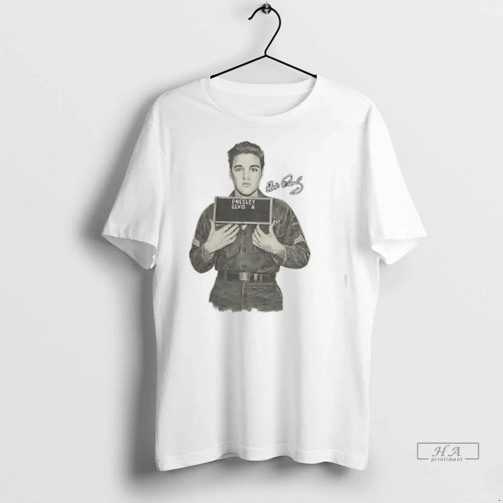 Trendy Officials Elvis Presley Signature Mugshot Shirt Sweater