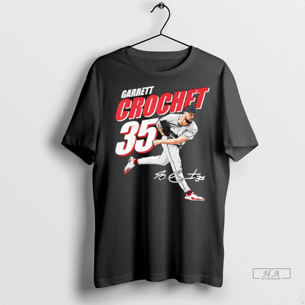 Trendy Officials Garrett Crochet Boston Red Sox Signature Cartoon Shirt Sweater