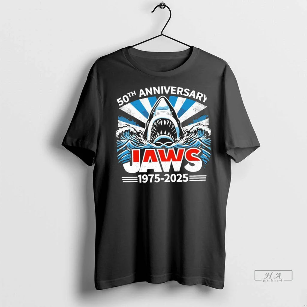 Trendy Officials Jaws 50th Anniversary 1975 2025 Vintage Shirt Sweater