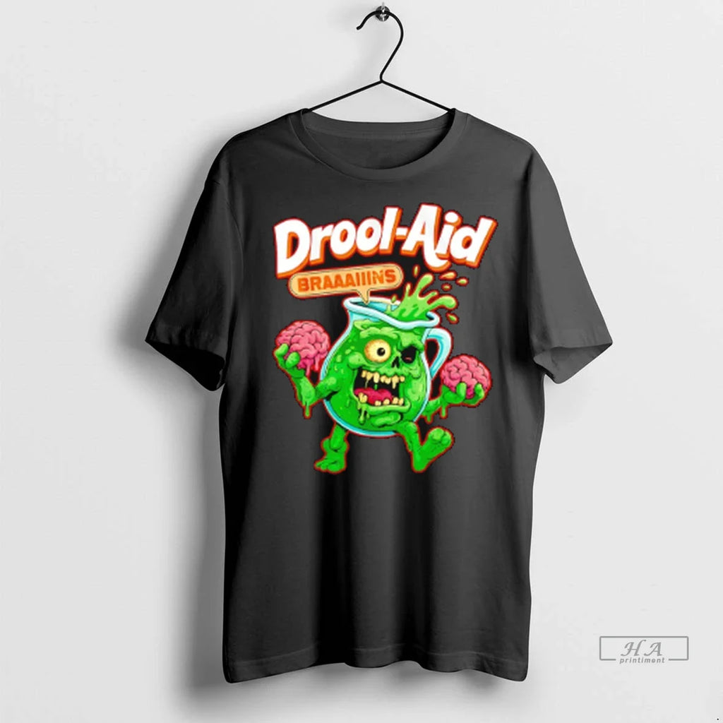 Trendy Officials Kool Aid Zombie Braaaiiins Drool Aid Halloween Shirt Sweater