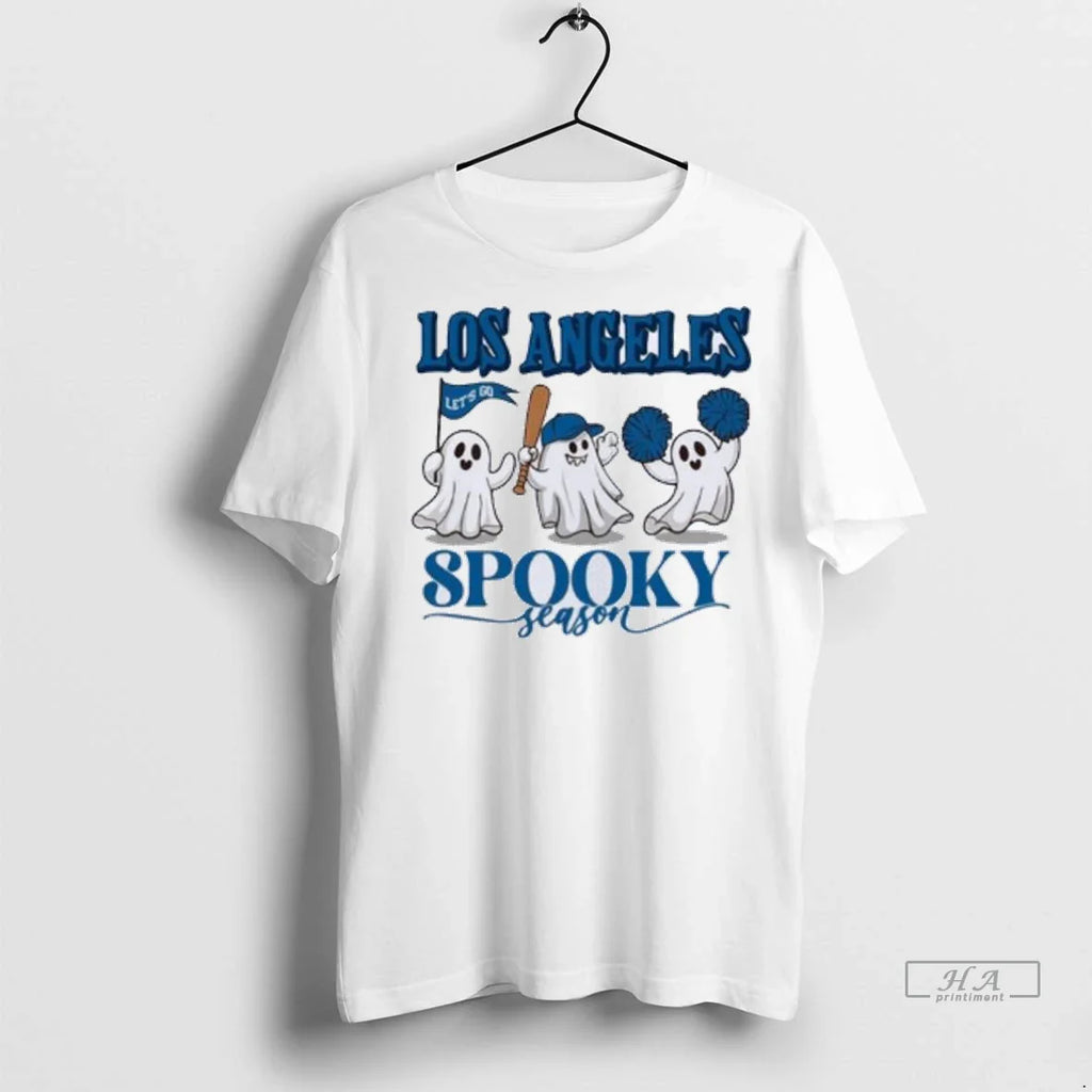 Trendy Officials Los Angeles Dodgers Ghost Baseball Spooky Season Halloween Mlb Wild Card Shirt Sweater