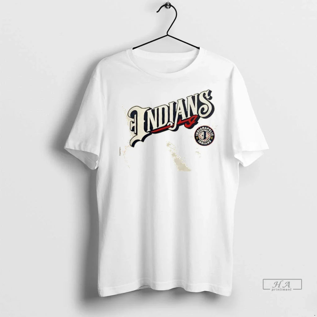 Trendy Officials Mlb Indianapolis Indians Logo 2 Sided Shirt Sweater