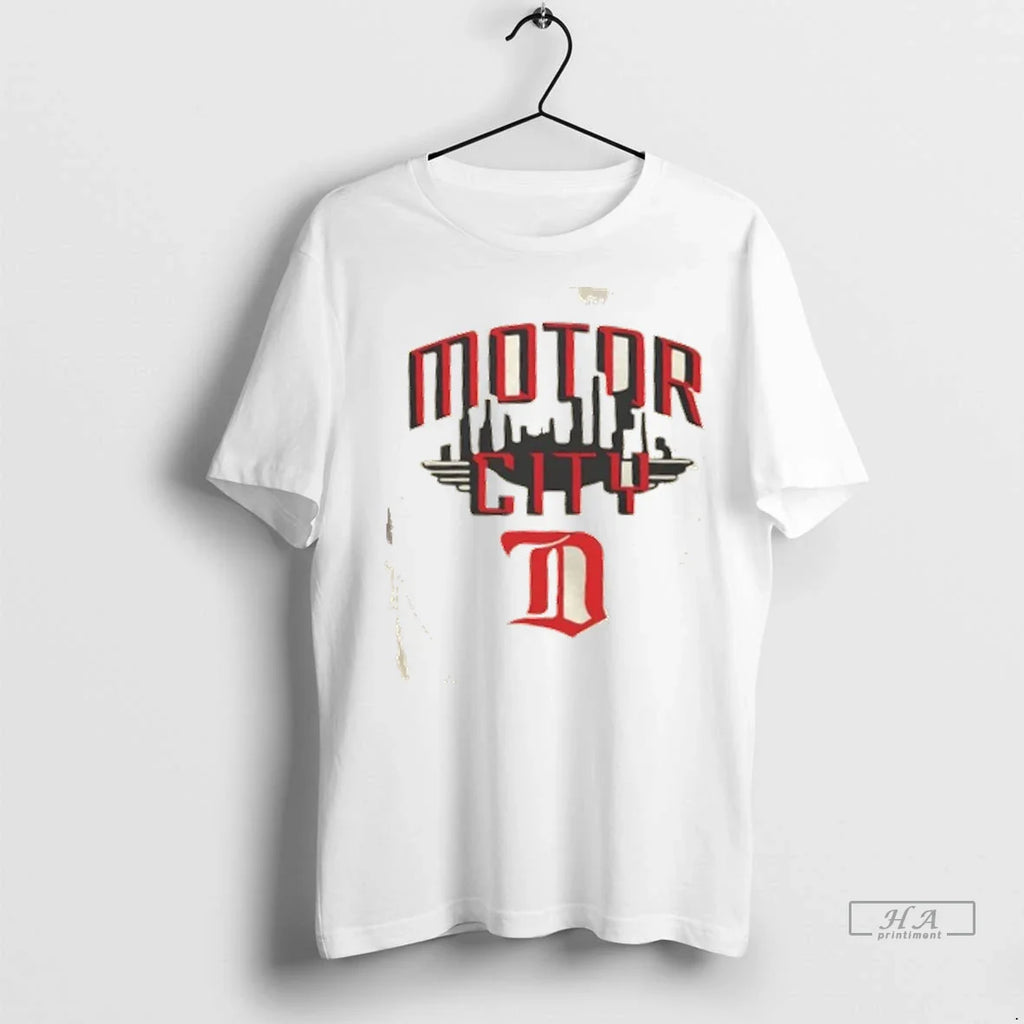 Trendy Officials Motor City Detroit Red Wings Skyline Shirt Sweater
