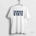 Trendy Officials Onward State Text Simple Shirt Sweater