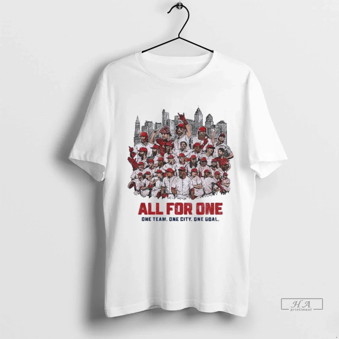 Trendy Officials Philadelphia Phillies All For One One Team One City One Goal Shirt Sweater