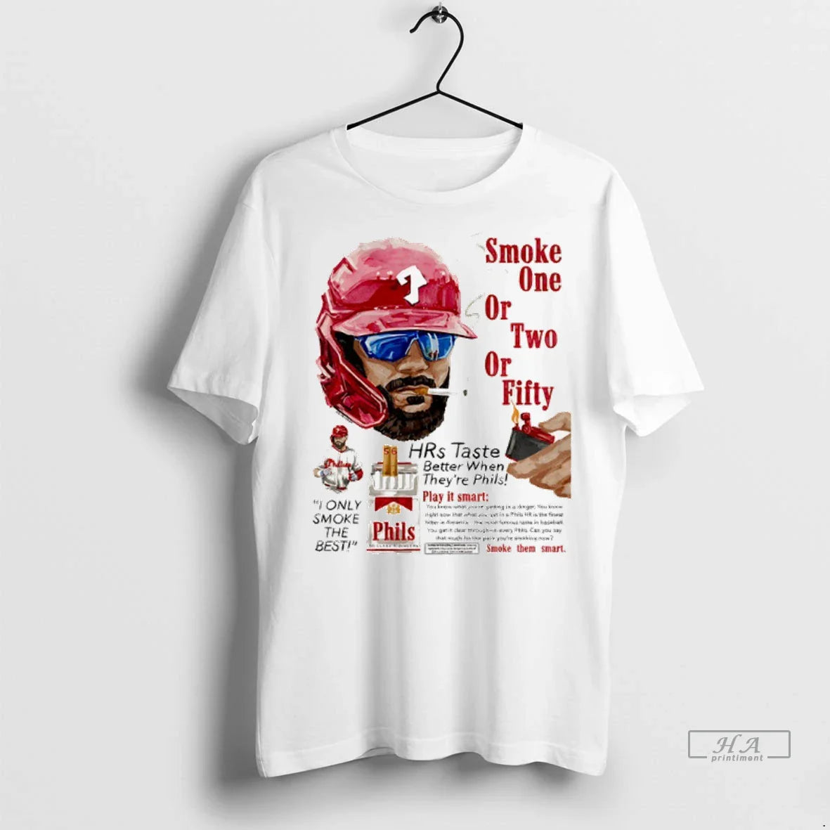 Trendy Officials Philadelphia Phillies Kyle Schwarber Smoke One Or Two Or Fifty Shirt Sweater