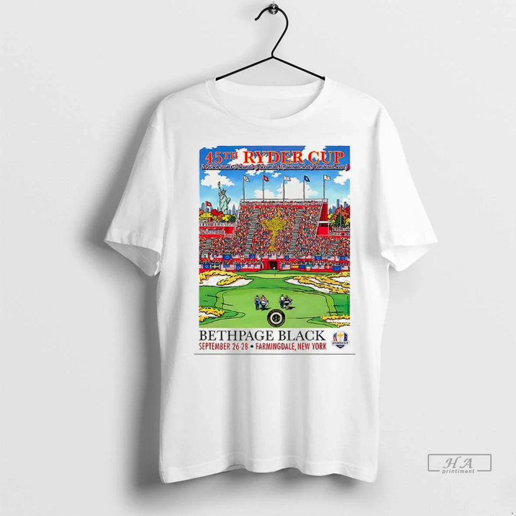 Trendy Officials Ryder Cup 2025 Golf 45th Bethpage Black Farmingdale New York Comic Shirt Sweater