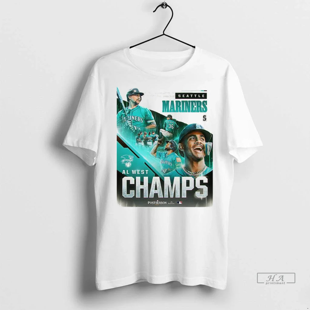 Trendy Officials Seattle Mariners Al West Champions 2025 Player Shirt Sweater