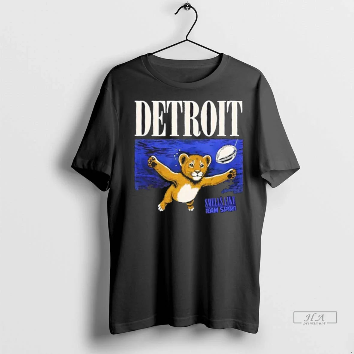 Trendy Officials Smells Like Team Spirit Detroit Lions Mascot Shirt Sweater