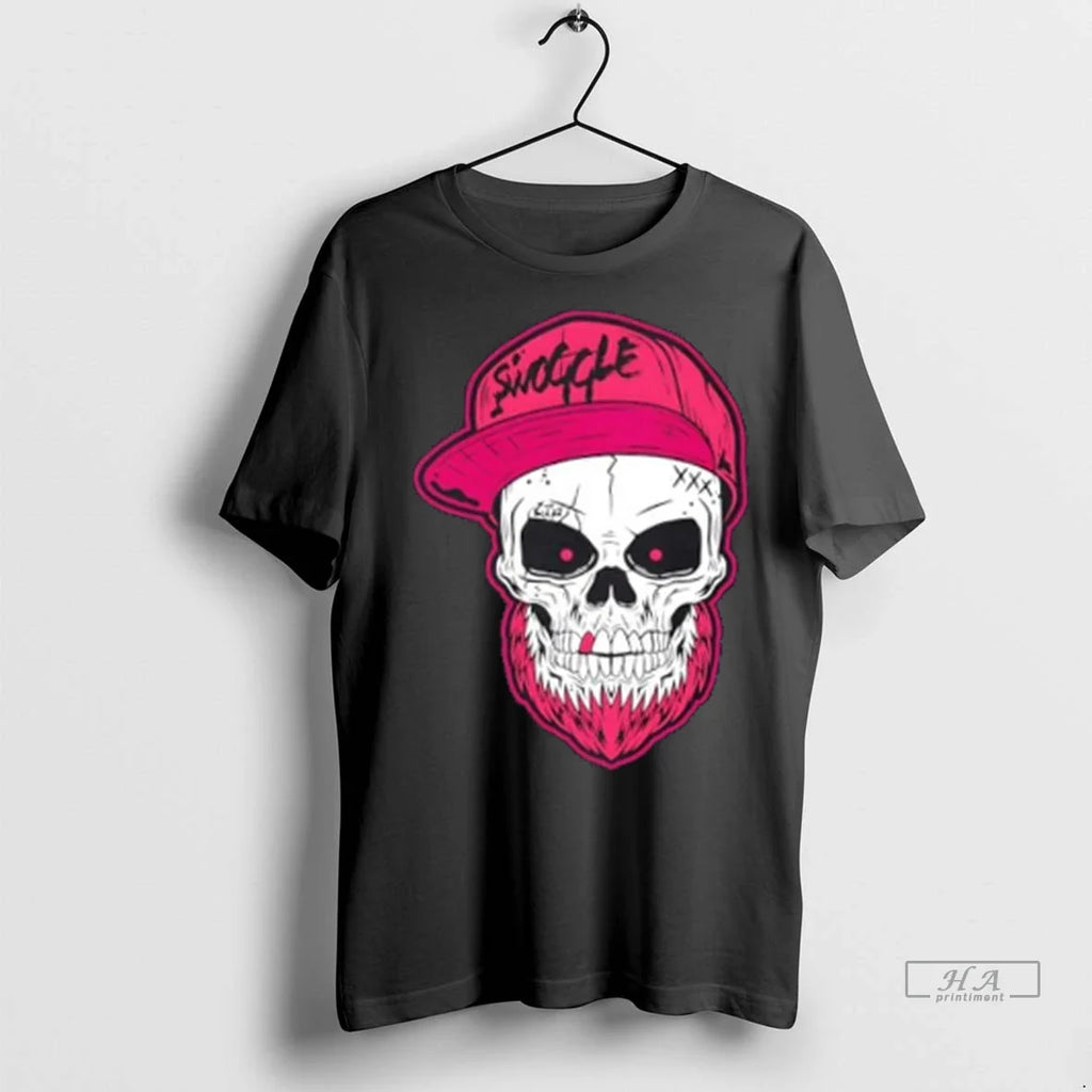Trendy Officials Swoggle Pink Skull Shirt Sweater