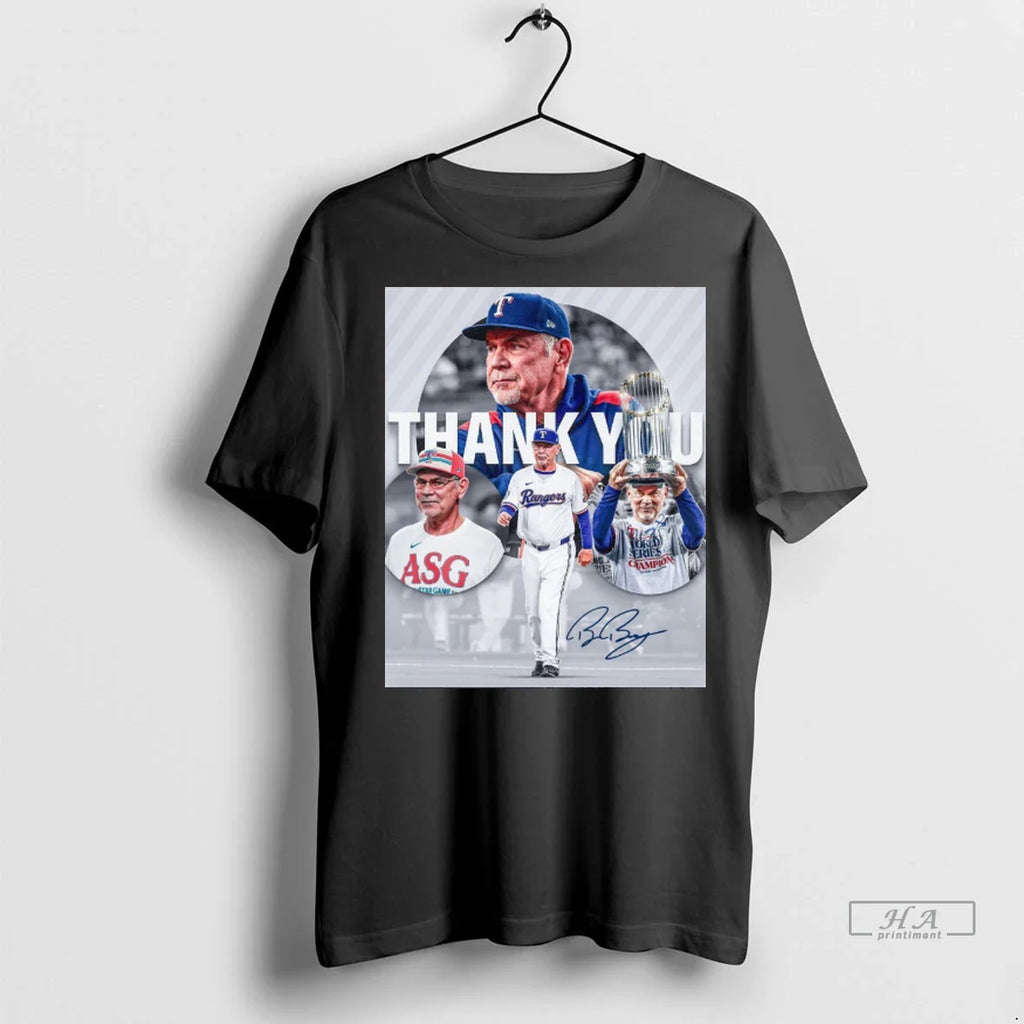 Trendy Officials Texas Rangers Thank You Bruce Bochy Signature Shirt Sweater