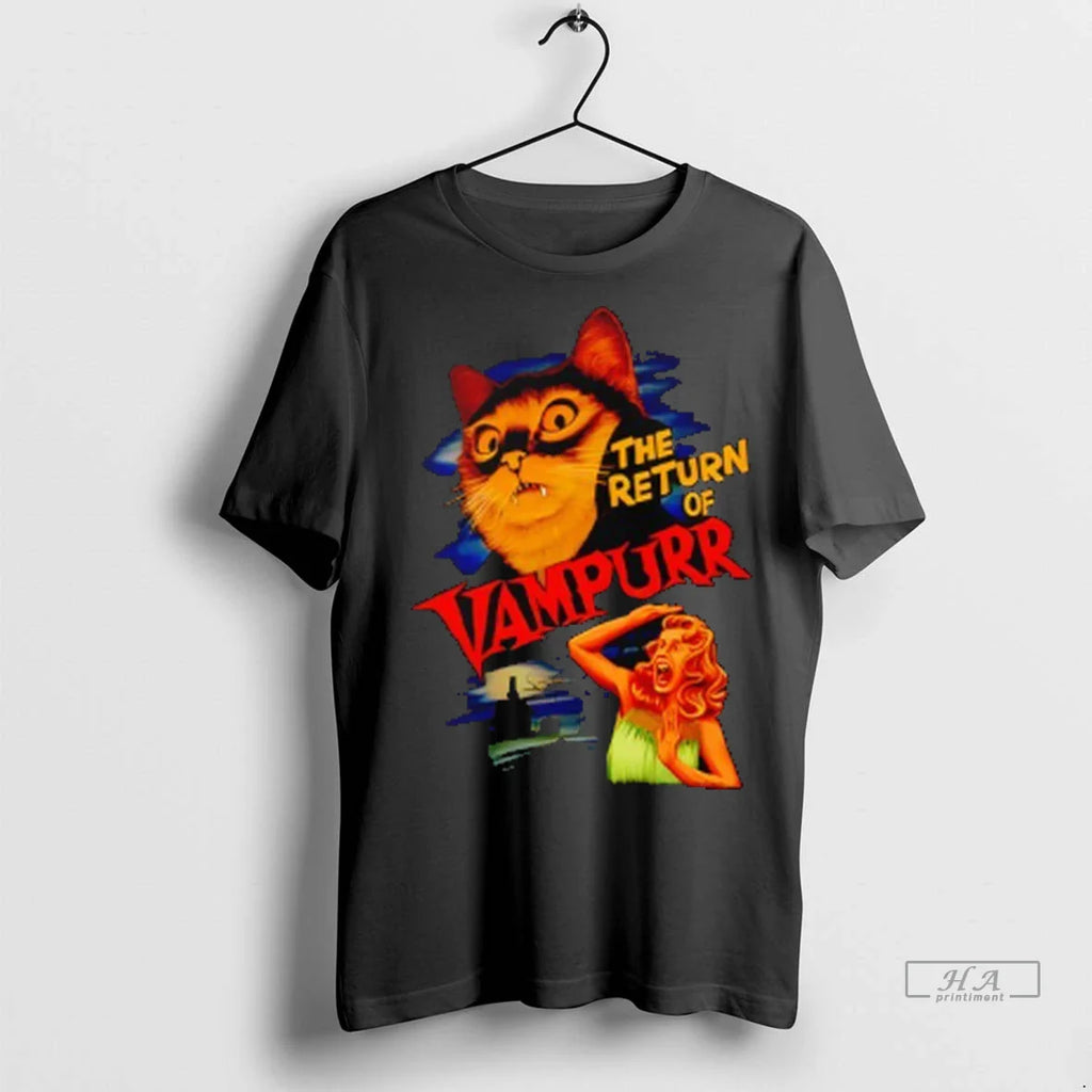 Trendy Officials The Return Of Vampurr Horror Halloween Graphic Shirt Sweater