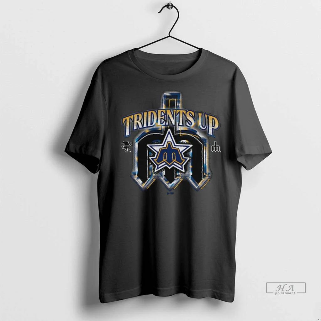 Trendy Seattle Mariners Tridents Up Mlb Baseball Regional Franklin Logo Shirt Sweater