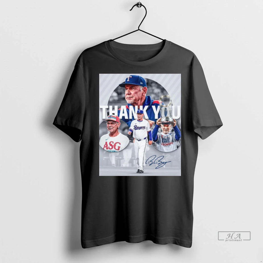 Trendy Texas Rangers Thank You Bruce Bochy Signature Shirt Sweater