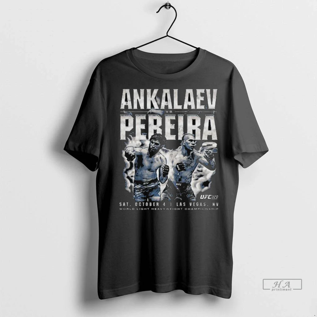 Trendy Ufc 320 Ankalaev Vs Pereira 2 Vintage Long Sleve Shirt Sweater