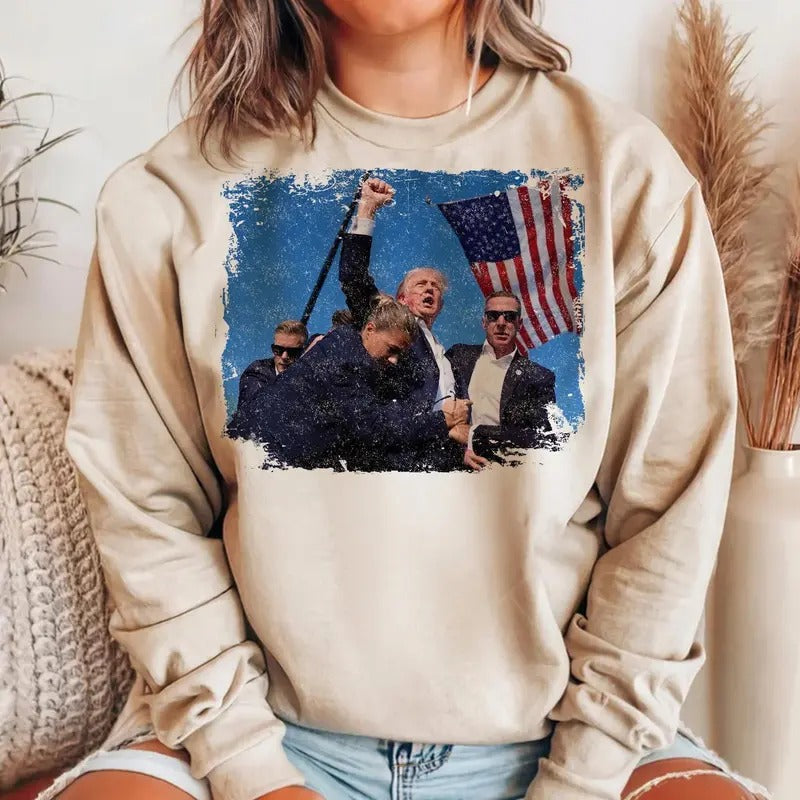 Trump Assasination Shirt Trump Shot Trending Trump 2024 Make American Great Again Trump Shirt T-Shirts