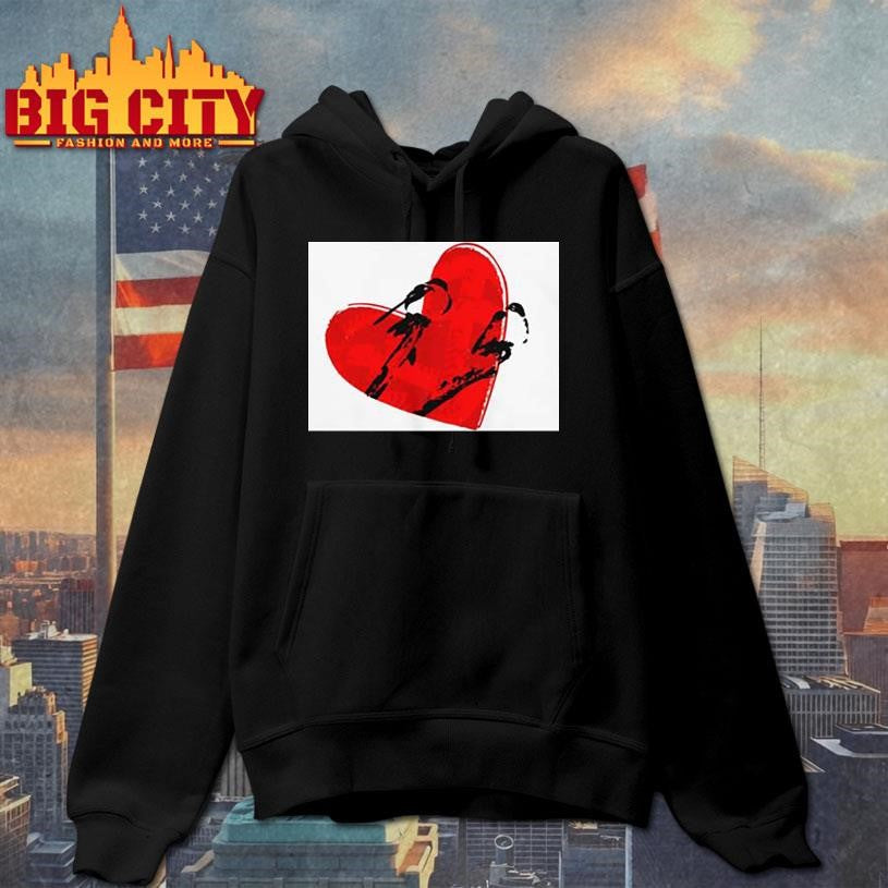 Two Birds Black Valentine Shirt