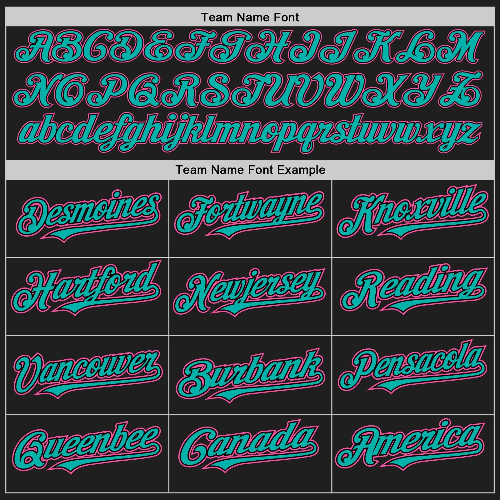Custom Black Aqua Pinstripe Pink Authentic Two Tone Baseball Jersey