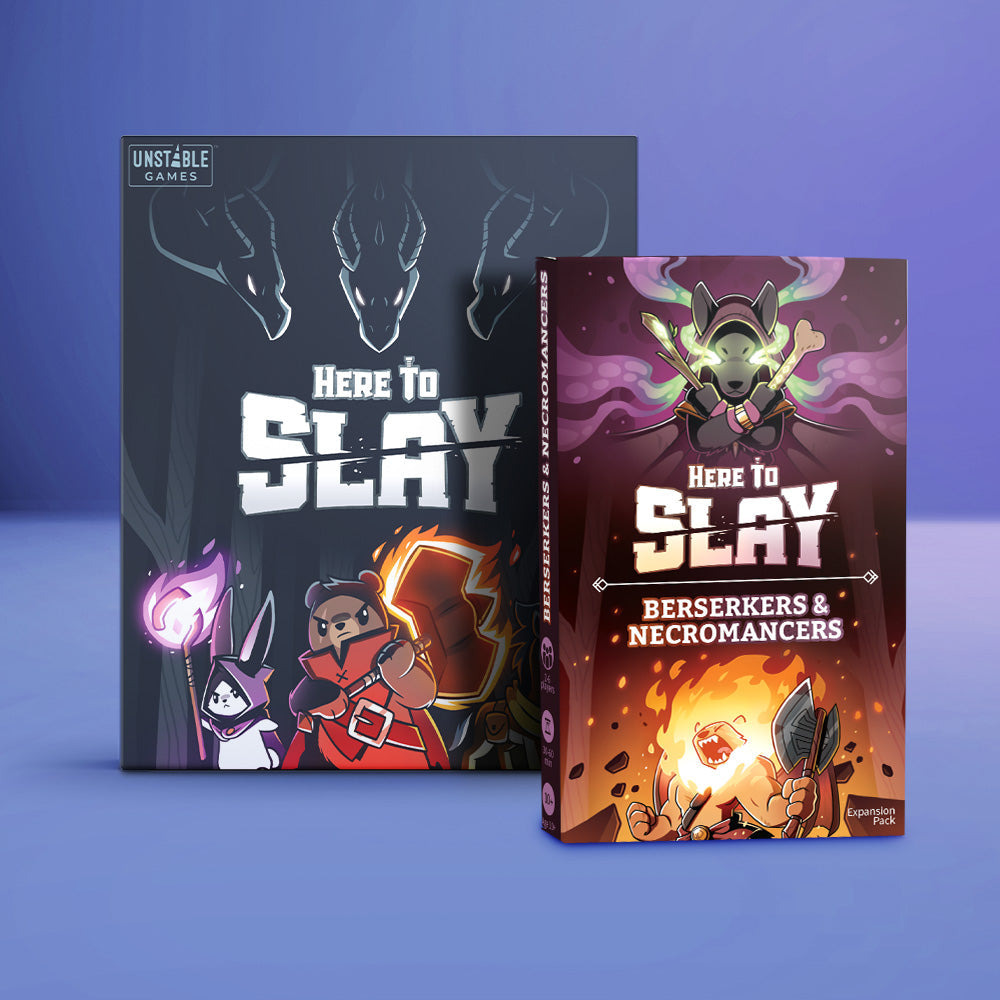 Here to Slay: Base Game + Berserkers & Necromancers Expansion Bundle