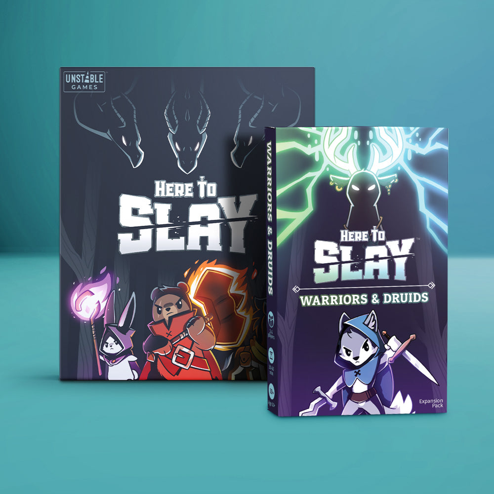 Here to Slay: Base Game + Warriors & Druids Expansion Bundle